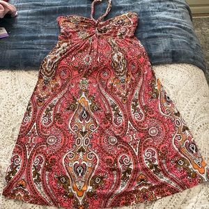 NY&C paisley halter dress Sz XS